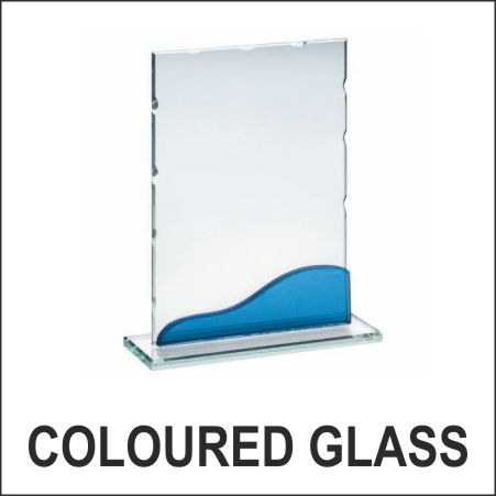 Glass with coloured effects